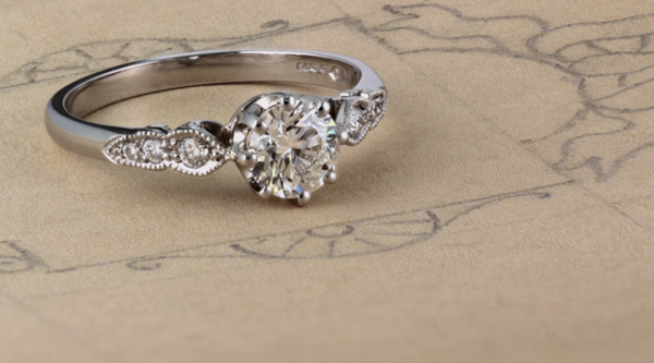 Edwardian Style Diamond Engagement Ring