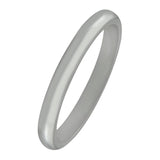 Traditional wedding ring in platinum