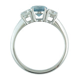 Aquamarine engagement ring