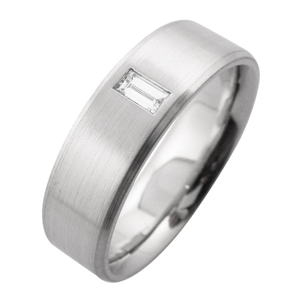 Men's Baguette Diamond Wedding Ring
