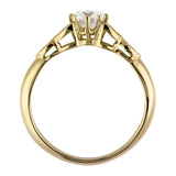 Diamond ring in yellow gold UK