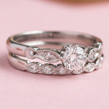 Edwardian ladies diamond bridal set in platinum
