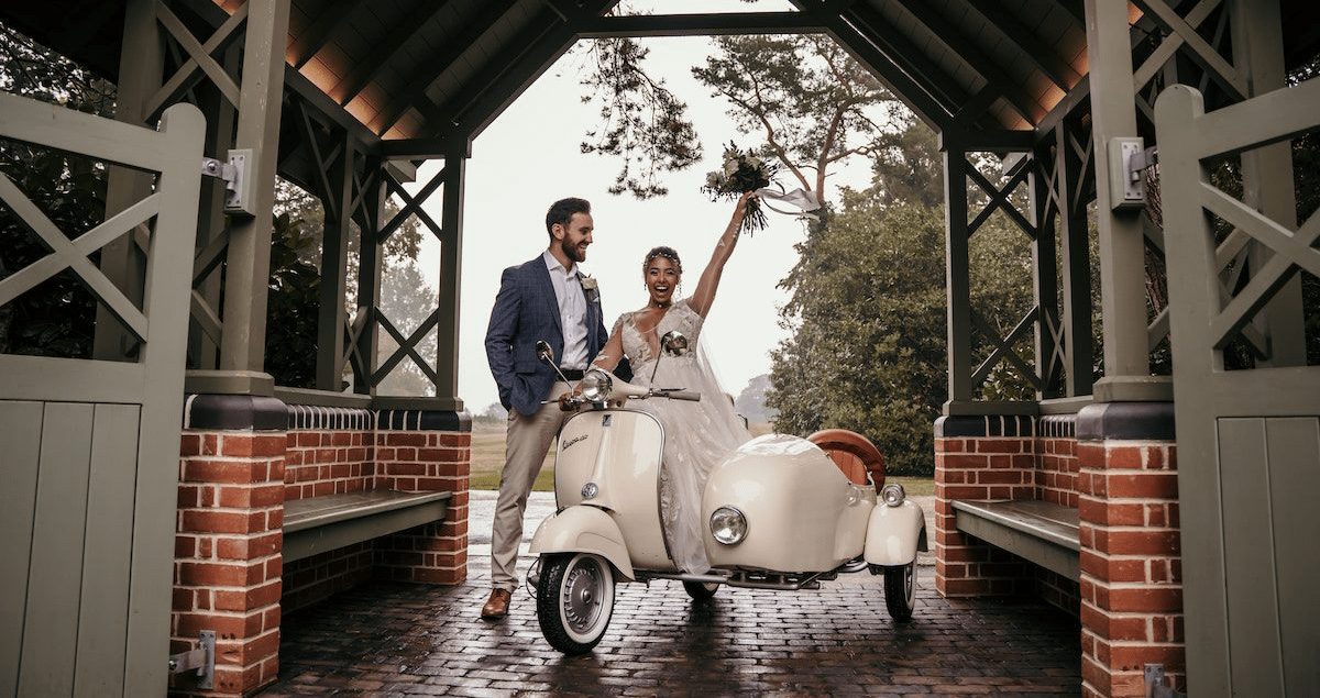 Amalfi Coast inspired wedding at Baddow Park House