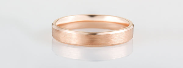 Men's Rose Gold Wedding Rings - The London Victorian Ring Co