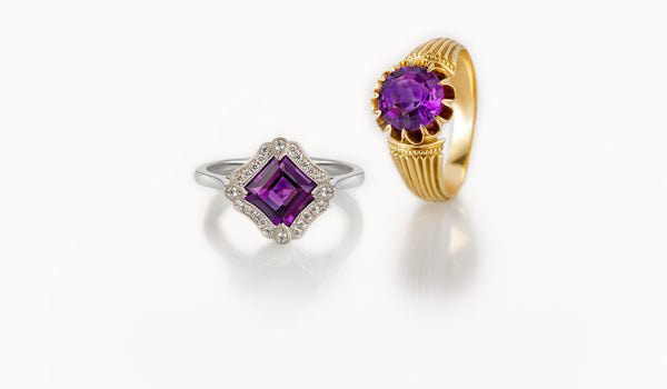 Amethyst Rings - The London Victorian Ring Co