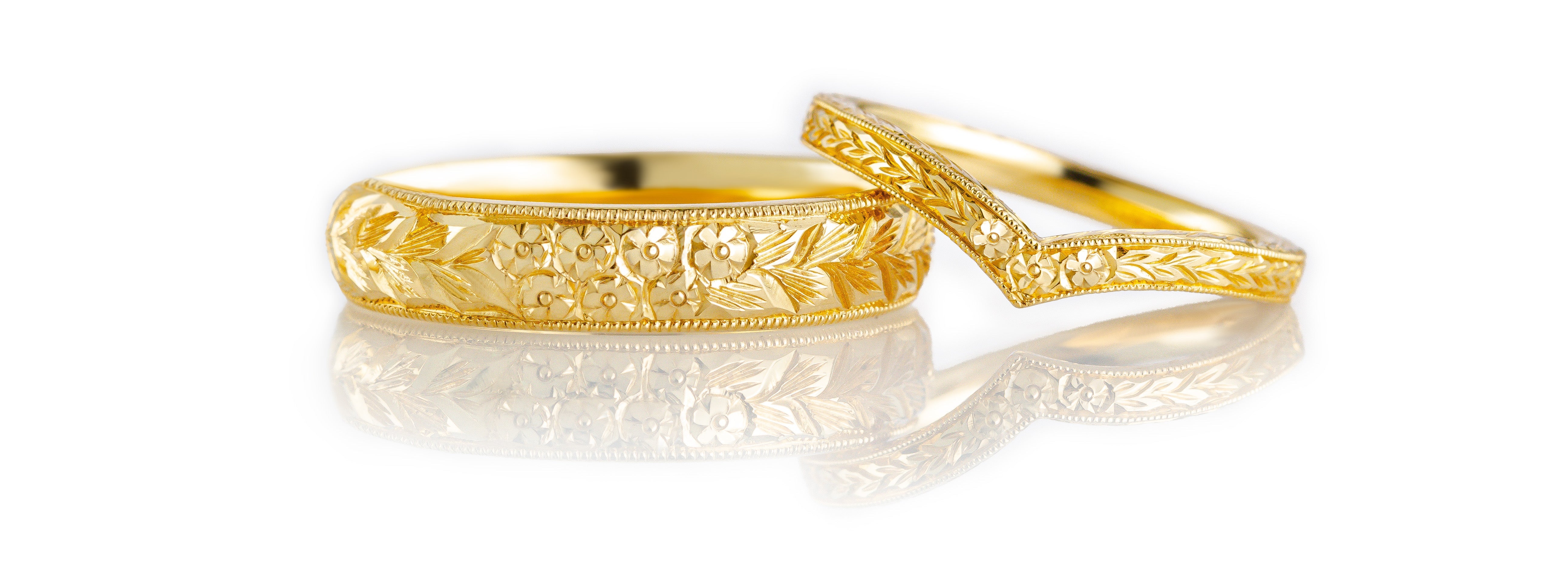 Forget Me Not jewellery and engraved wedding rings