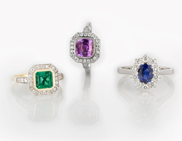 Edwardian Style Cluster Rings - The London Victorian Ring Co