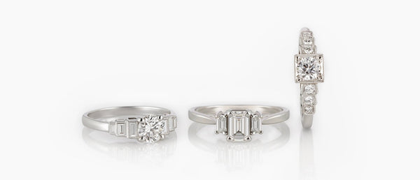 Art Deco Engagement Rings - The London Victorian Ring Co