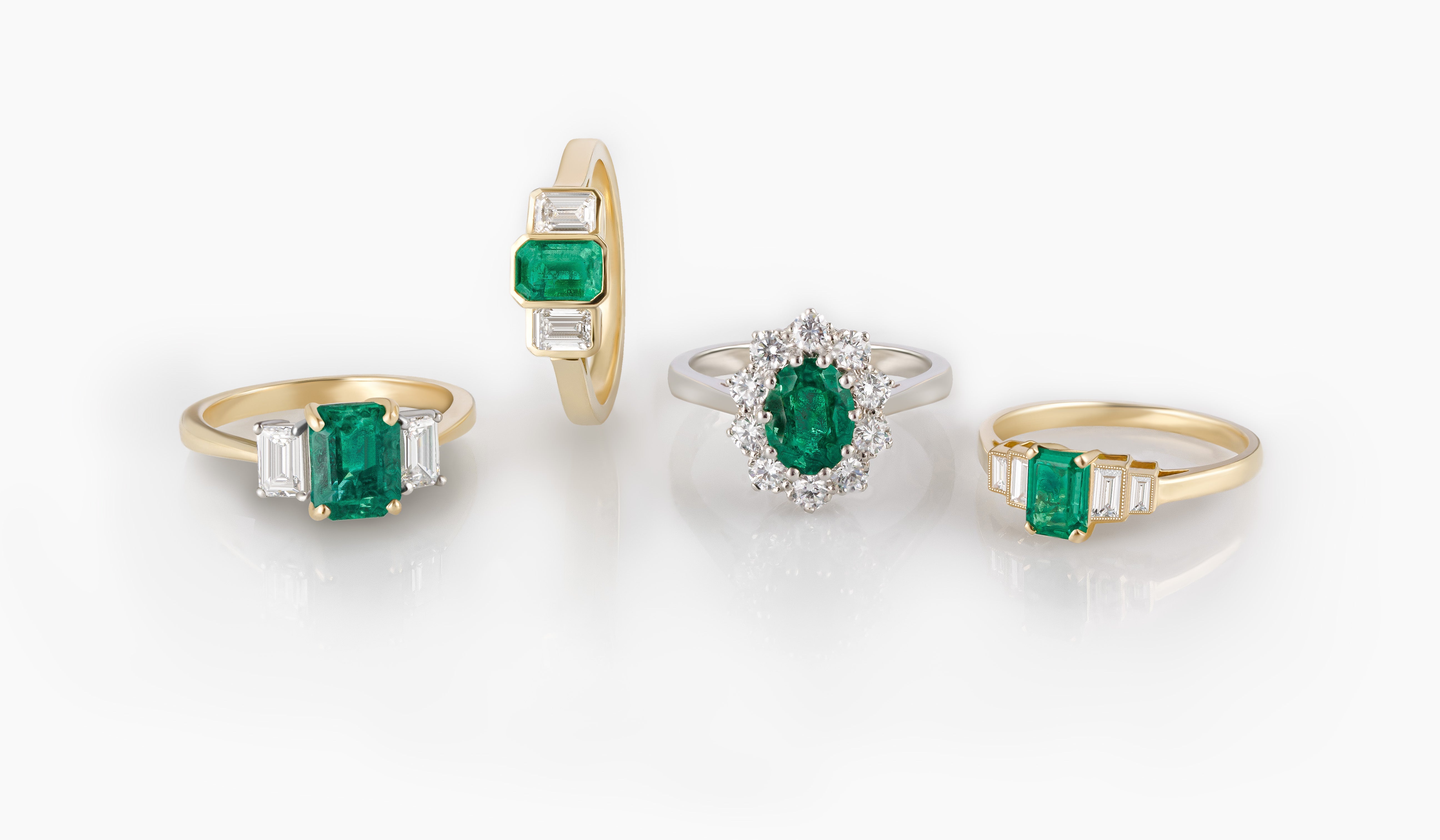 Emerald Engagement Rings - The London Victorian Ring Co