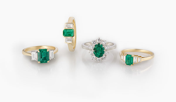 Emerald Engagement Rings - The London Victorian Ring Co