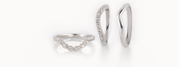 Curved Wedding Bands - The London Victorian Ring Co