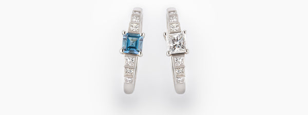 Princess Cut Engagement Rings - The London Victorian Ring Co