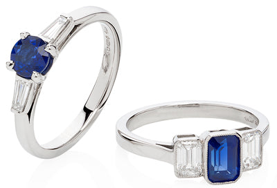 Sapphire engagement rings