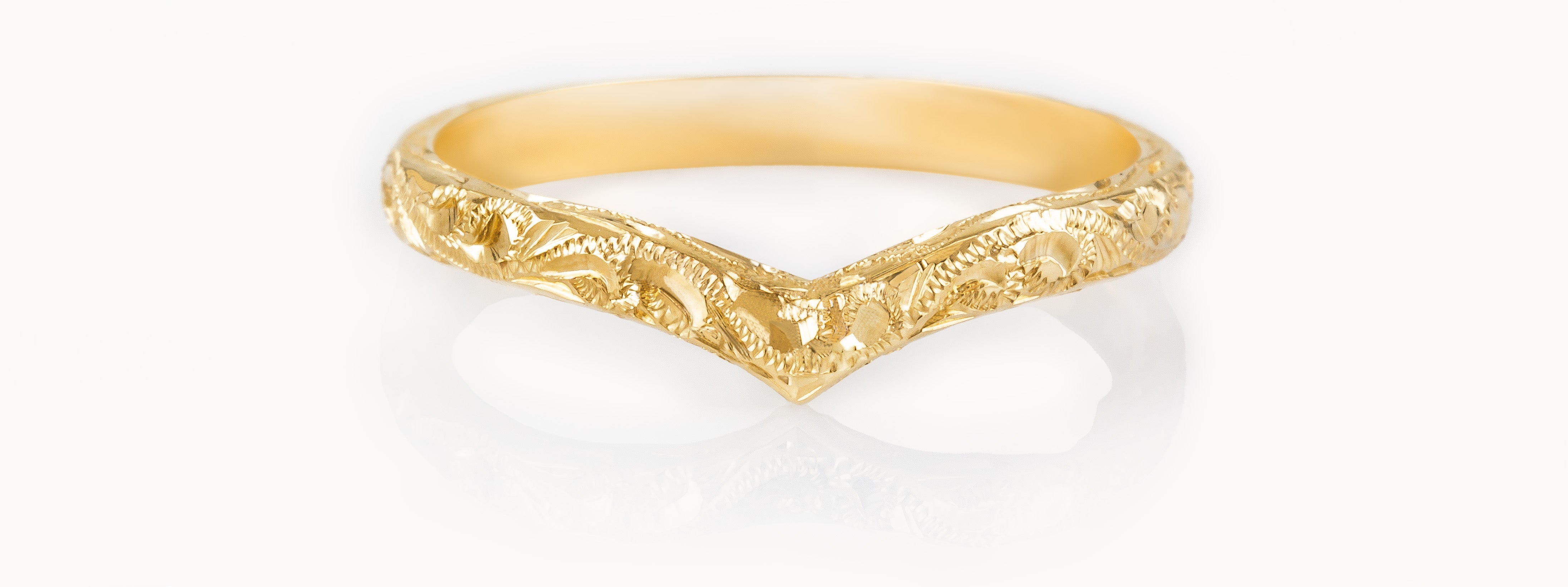 Wishbone Wedding Rings - The London Victorian Ring Co