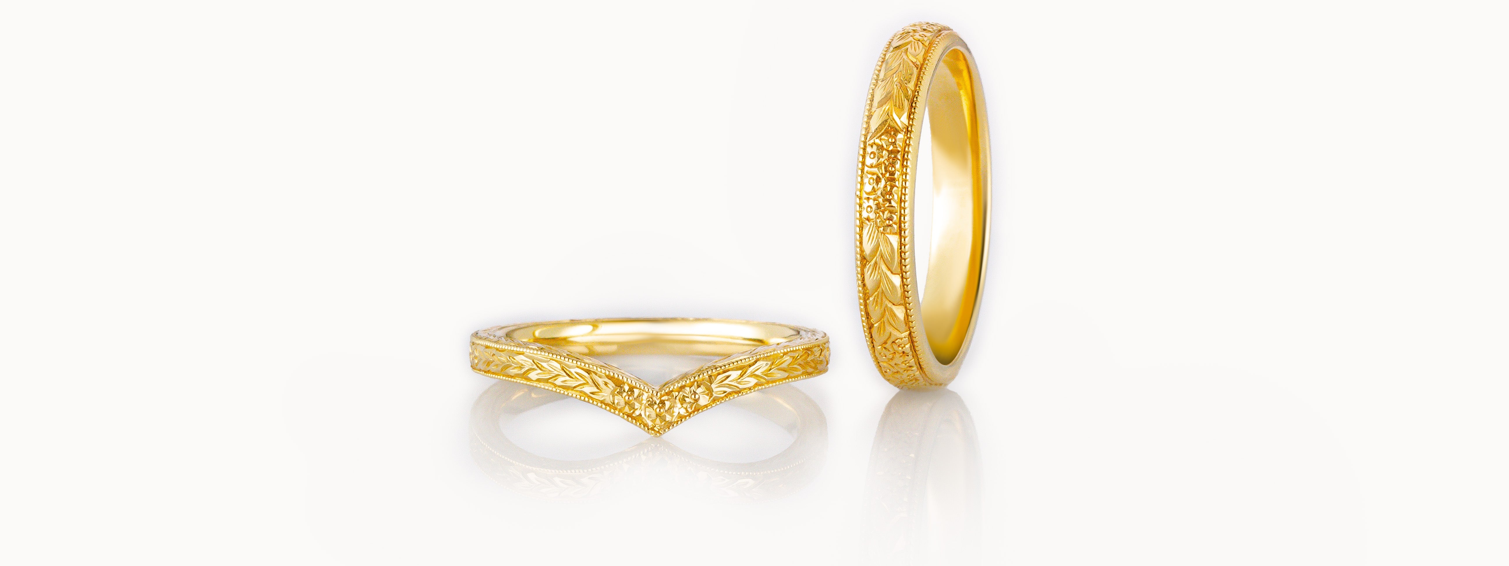 Women's Yellow Gold Wedding Rings - The London Victorian Ring Co