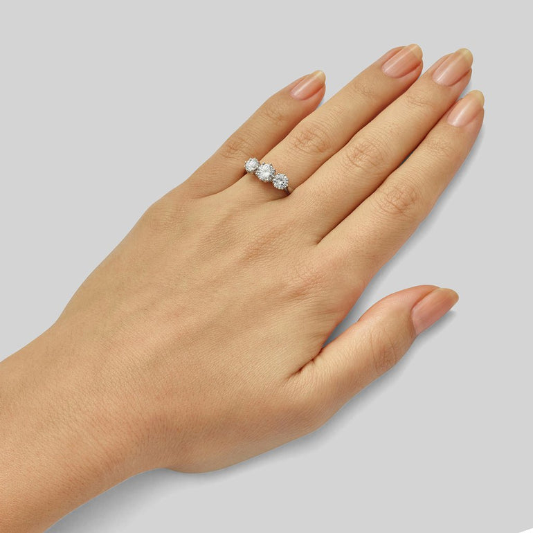 Diamond trilogy ring UK