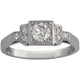 Vintage Style Round Diamond Ring with a Unique Square Centre – The ...