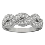 Unusual vintage twist wedding ring or right hand ring.