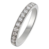 3mm white gold round diamond wedding ring