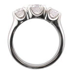 Bespoke large three stone diamond ring