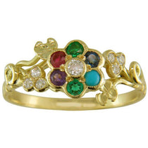 Victorian design dearest ring in 18ct yellow gold.