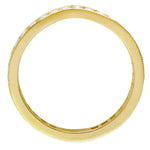 Bespoke curved diamond full eternity wedding ring. Made in Hatton Garden