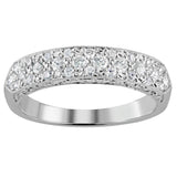 Bespoke Old Cut Diamond Wedding Ring in Platinum with Engraving