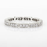 Art Deco diamond eternity ring in platinum