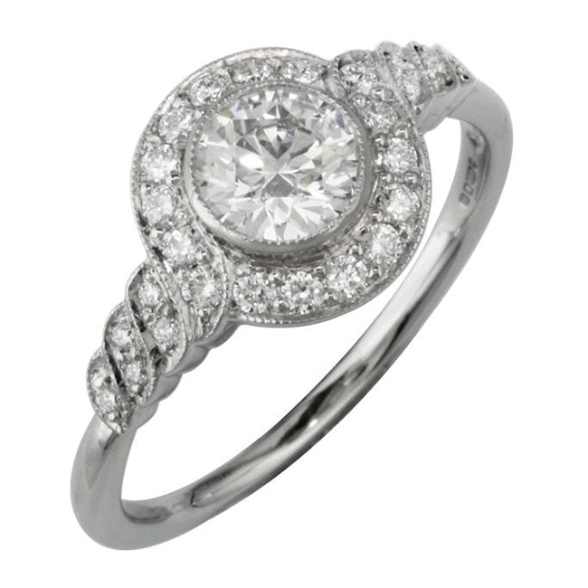 Cluster Engagement Ring Vintage