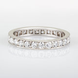Diamond eternity ring with 3mm width in platinum