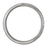 5mm hand engraved leaf wedding band. Made in Hatton Garden