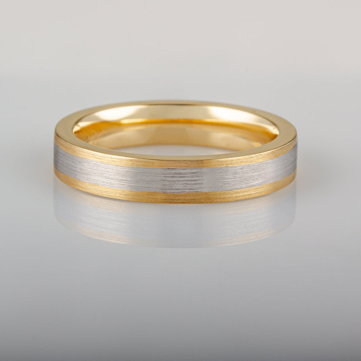 Two Metal Wedding Rings Men's Two Tone Metal Wedding Rings UK | Temple