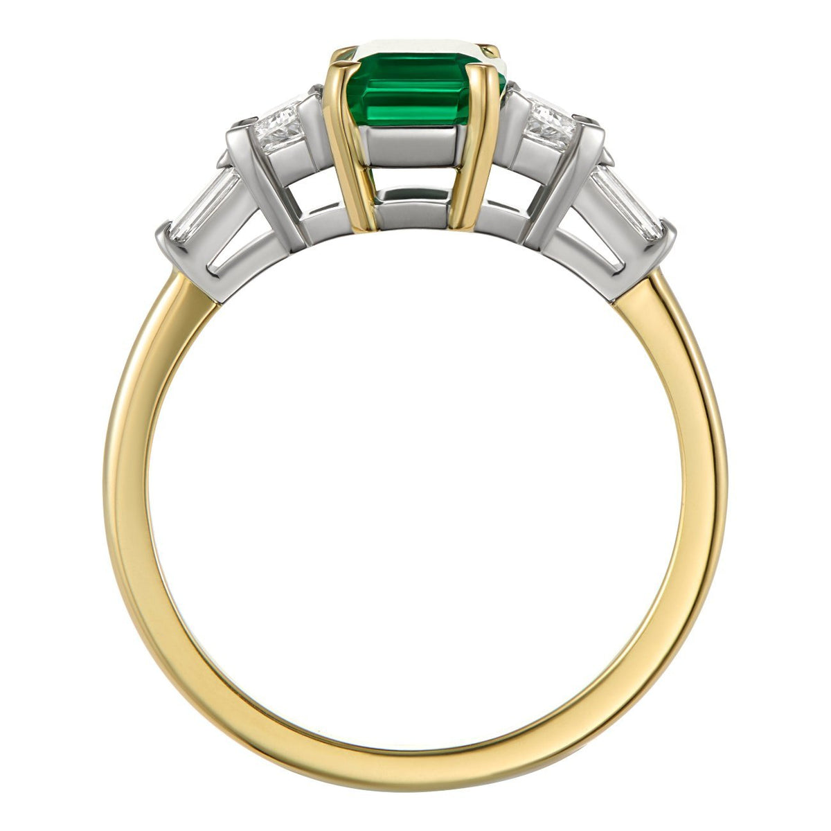 Art Deco Emerald and Diamond Engagement Ring | London Victorian Ring ...