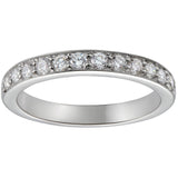 3mm white gold diamond wedding band