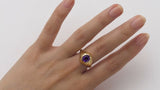 Amethyst Statement Ring in 18ct Yellow Gold