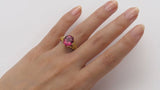 Antique Inspired Pink Tourmaline Ring