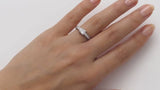 Princess Cut Engagement Ring with Princess Cut Diamond Band