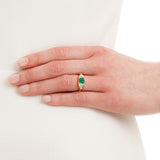 Emerald ring in 19th century design