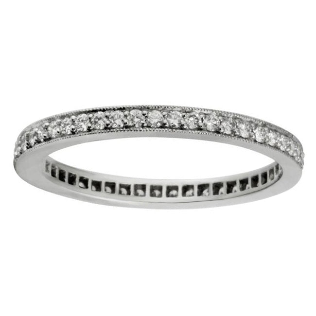 2mm Platinum Diamond Full Eternity Ring