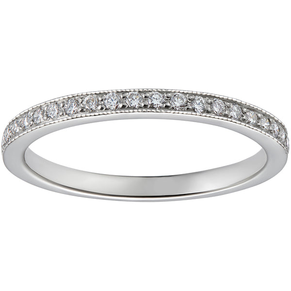 Full Eternity Platinum Diamond Wedding Ring for Women JL PT RD RN 9279