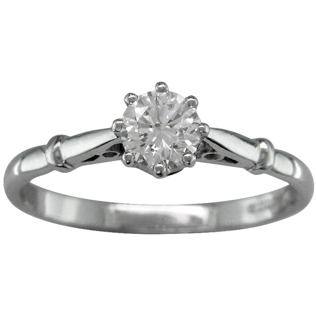 Elegant Edwardian Style Engagement Ring or Setting - Model 3093 - British jewelry in London