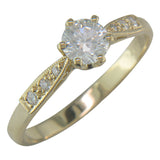 Vintage ring mounting in yellow gold from Hatton Garden jewellers London UK.