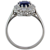 Vintage sapphire and diamond ring UK