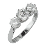 Trilogy diamond engagement ring Hatton Garden