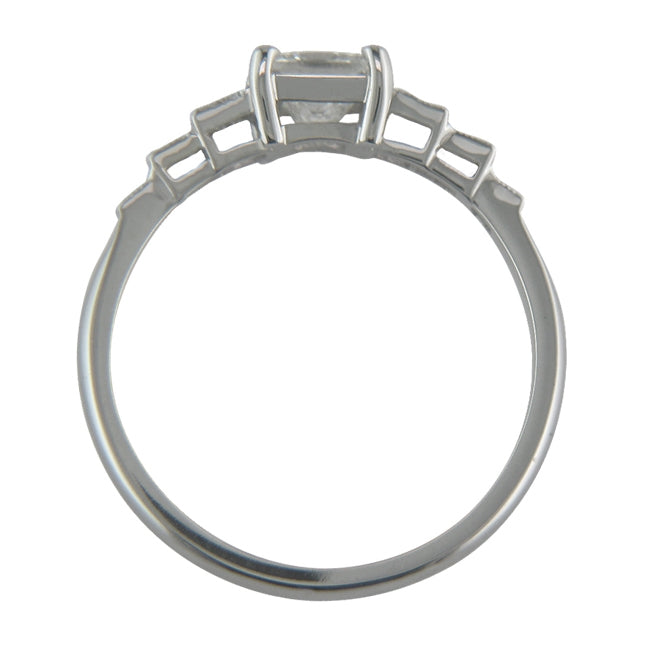 Princess cut diamond engagement ring UK.