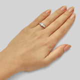 Asscher cut diamond engagement ring Art Deco