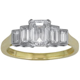 Art Deco Emerald Cut Diamond Ring