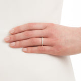 Ladies' diamond and 18 carat white gold wedding ring