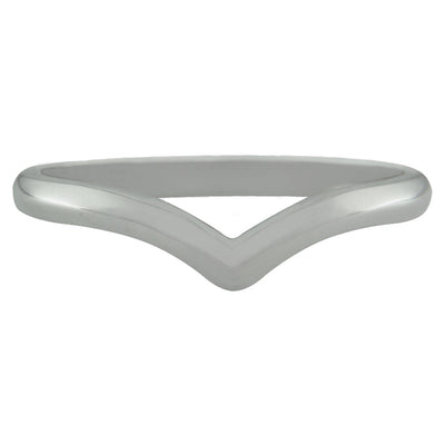 Wishbone wedding ring - 2 mm width