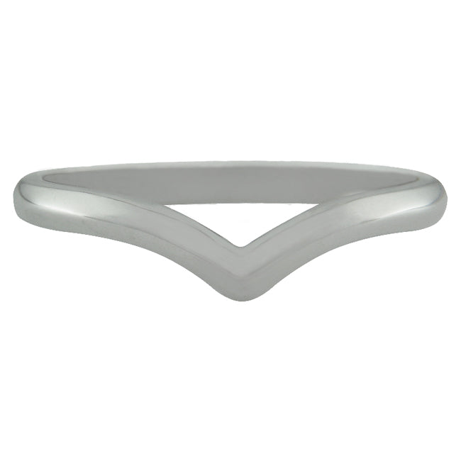 Wishbone wedding ring - 2 mm width
